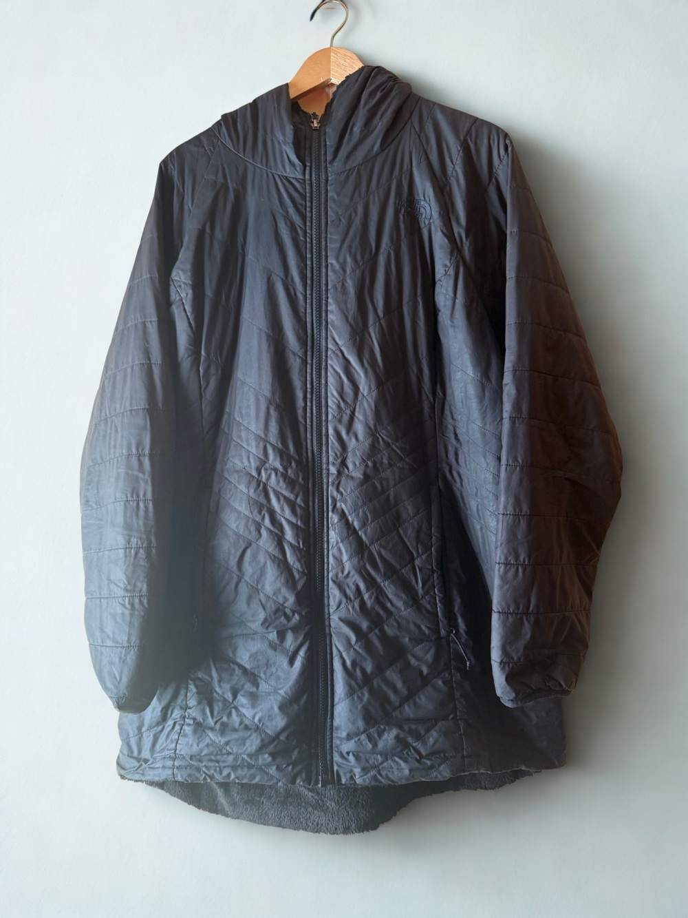Women’s Black Quilted Hooded Jacket